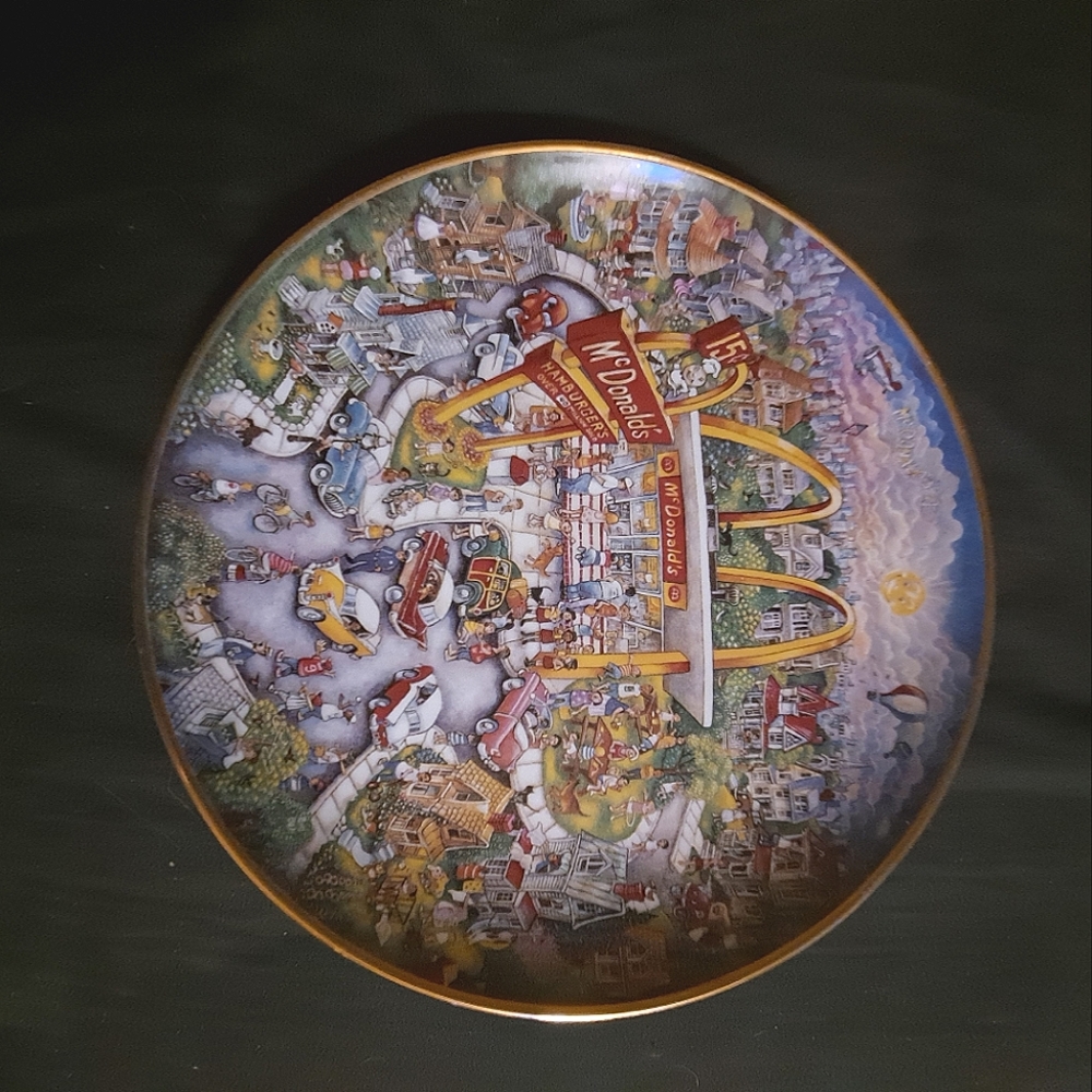 McDonald's  golden moments collectible plate